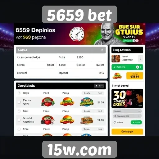 Interface e usabilidade do site 5659 bet