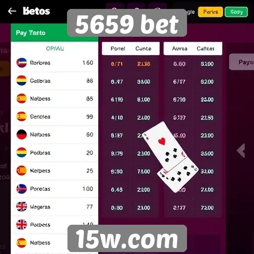 Opções de pagamento disponíveis no 5659 bet